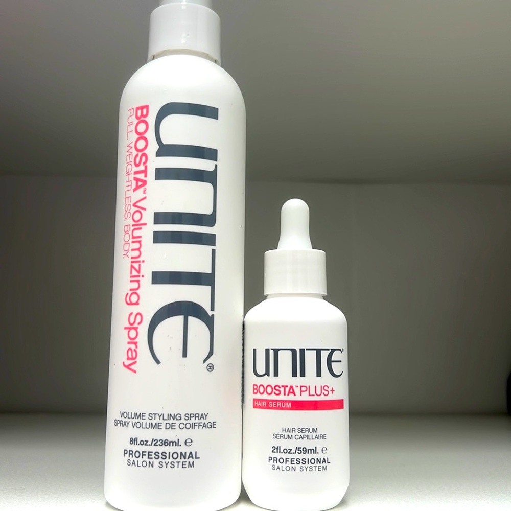 UNITE VOLUME BOOSTING SPRAY AND SERUM